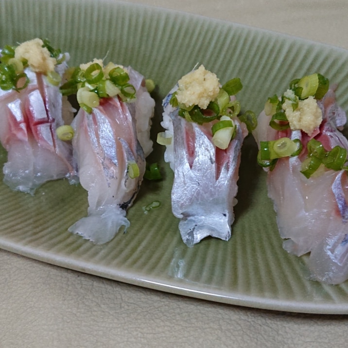 【釣り魚料理】カイワリの握り寿司